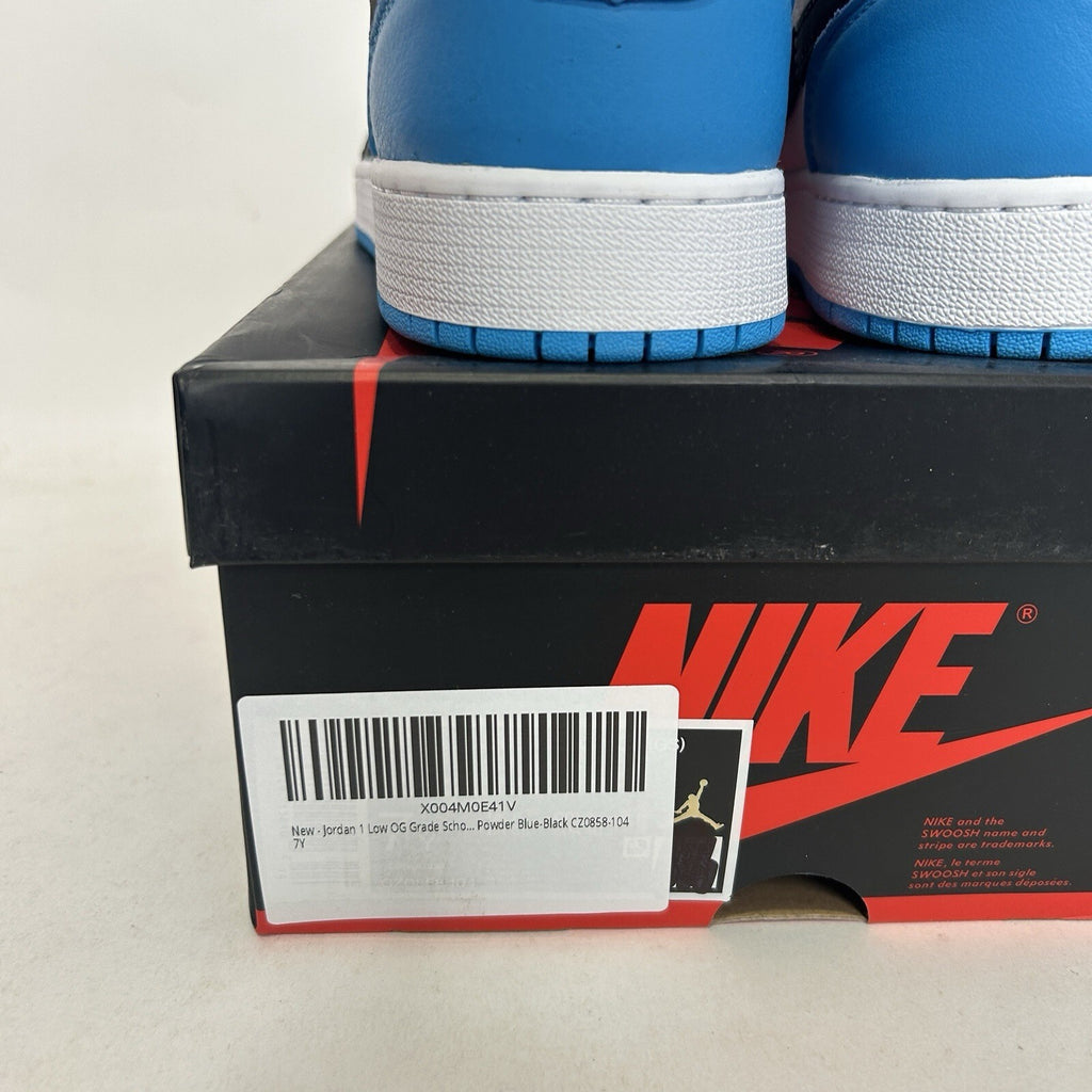Nike Air Jordan 1 Low Retro GS “UNC/Blue White Black” CZ0858-104 7Y/Women’s 8.5