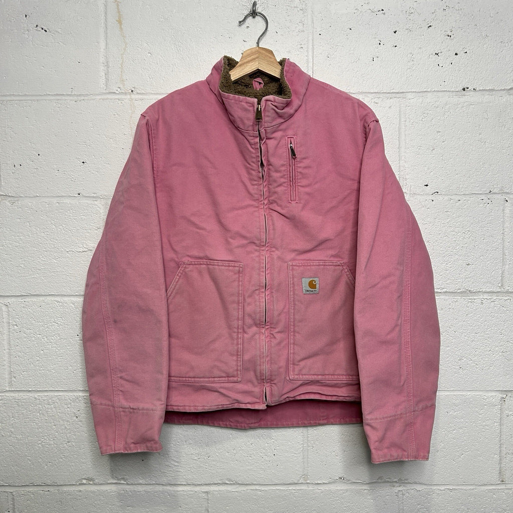 Vintage Carhartt Sherpa-Lined Canyon Jacket “Pink Rose” WJ022 PKR Women’s XL