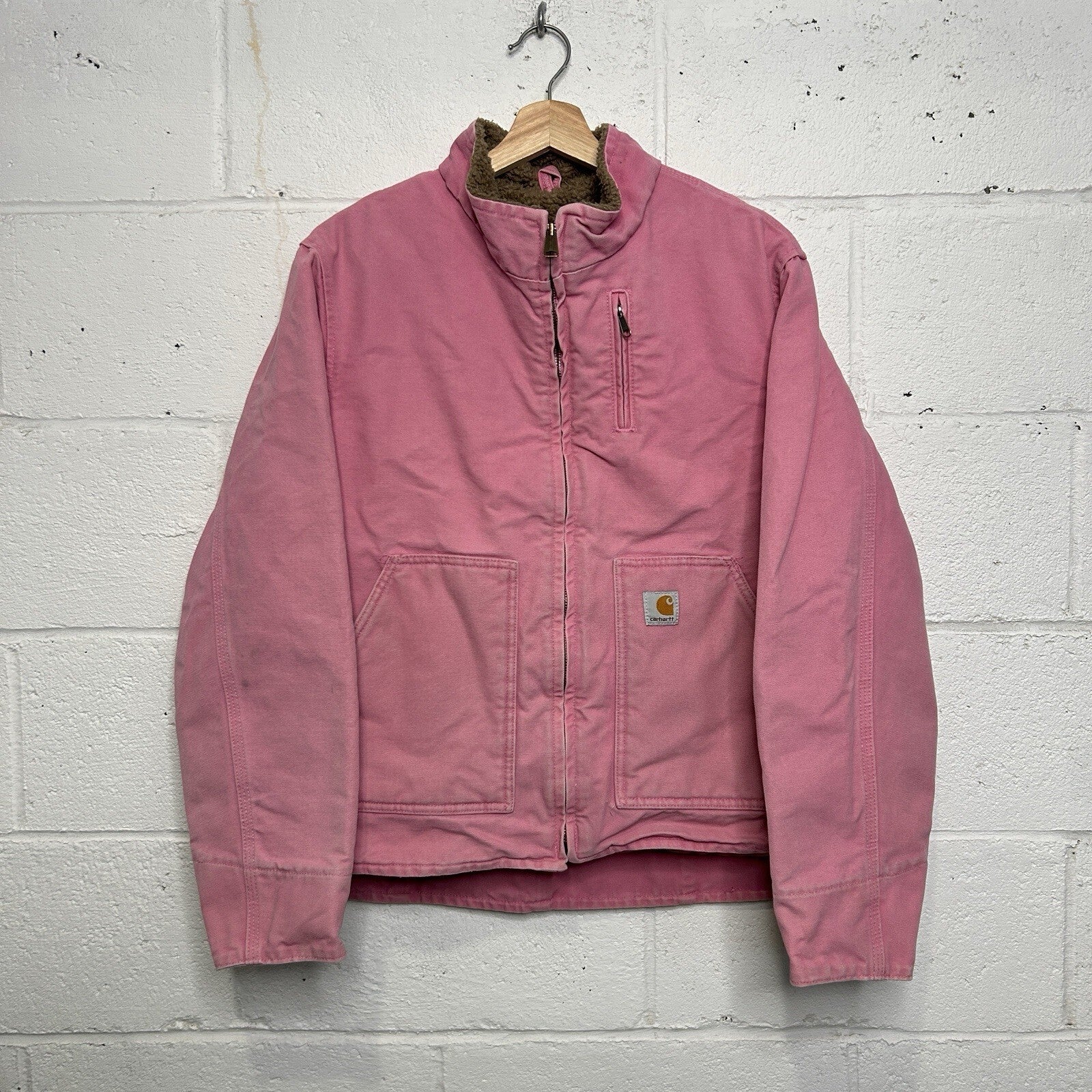 Vintage Carhartt Sherpa-Lined Canyon Jacket “Pink Rose” WJ022 PKR Women’s XL
