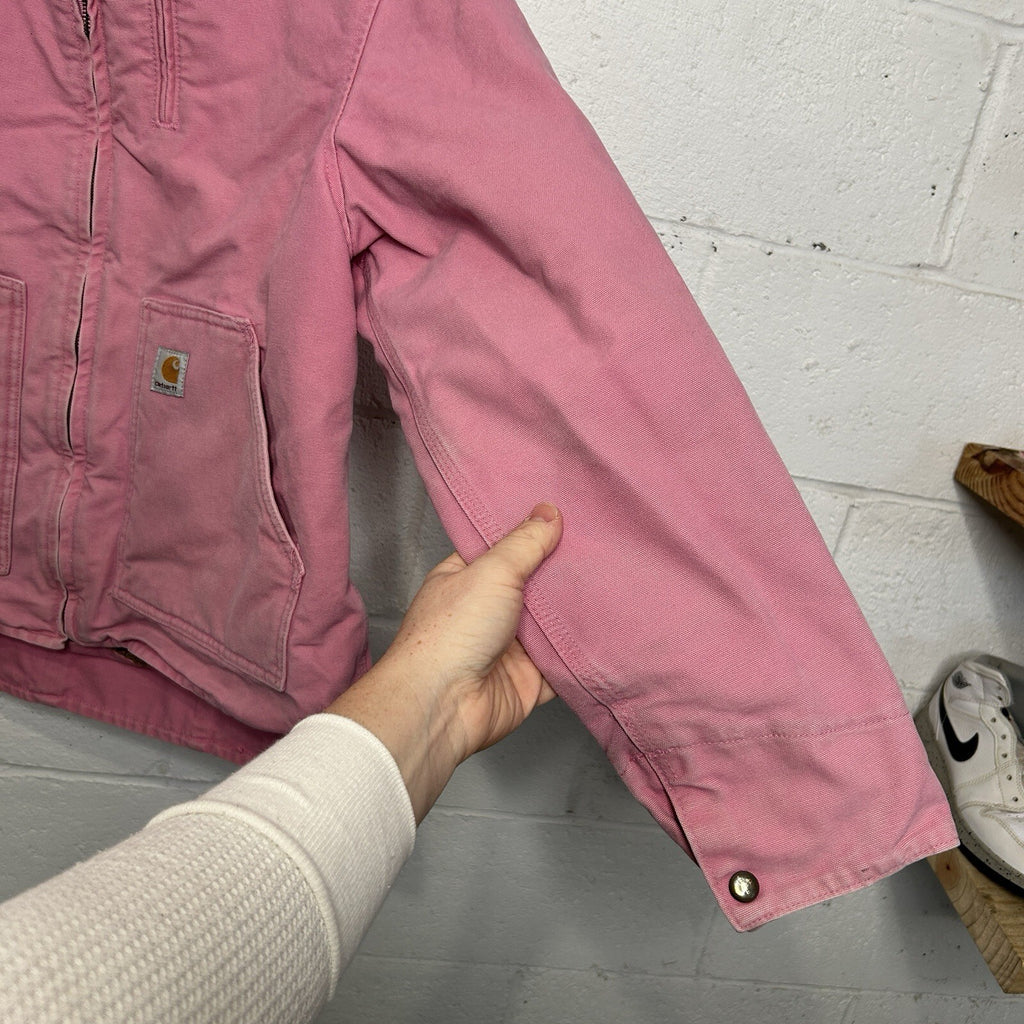 Vintage Carhartt Sherpa-Lined Canyon Jacket “Pink Rose” WJ022 PKR Women’s XL