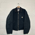 Vintage Faded Carhartt Blanket-Lined Detroit Jacket “Black” J01 BLK Men’s 42/LRG