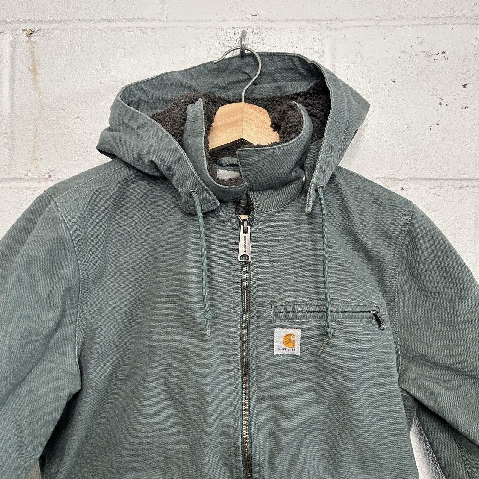 Carhartt Sherpa-Lined Wildwood Jacket “Balsam Green” 100815 G02 Women’s Small