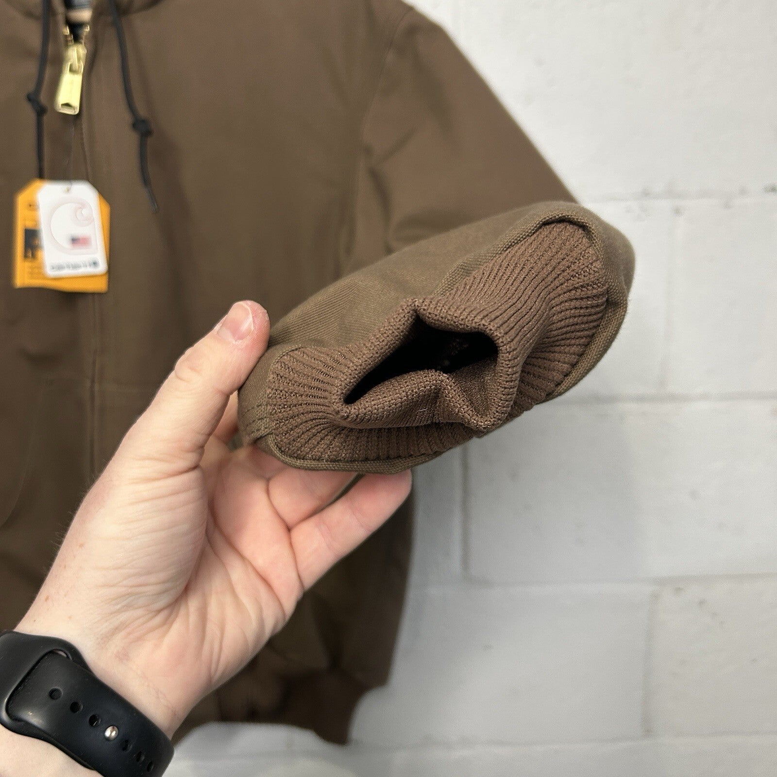 Carhartt Flannel-Lined Hooded Active Jacket “Coffee Break” J140 205 Men’s Small