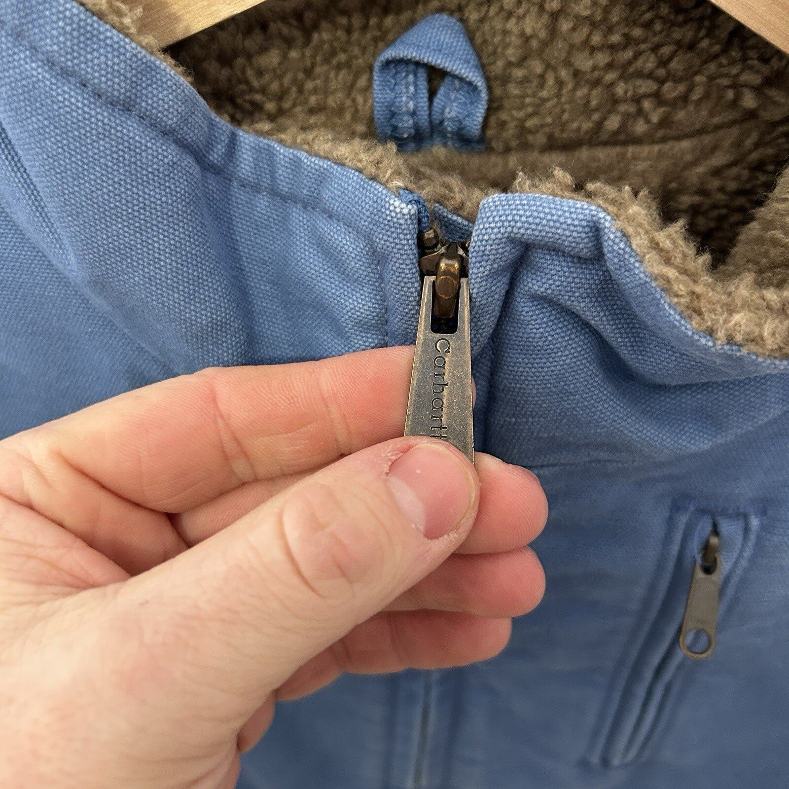 Carhartt Sherpa-Lined Canyon Jacket “French Blue” WJ022 FHB Women’s Large