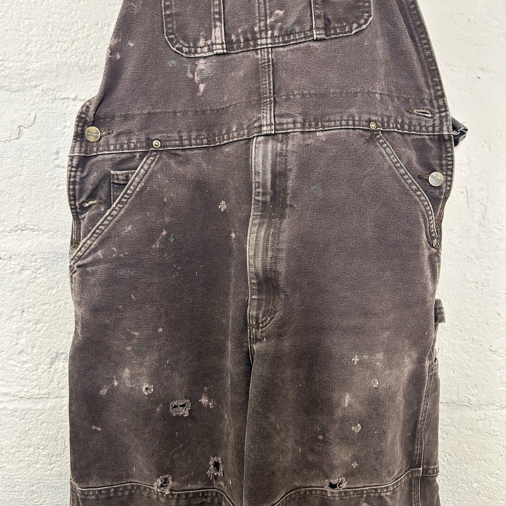 Vintage Carhartt Sandstone DoubleKnee Overalls “Dark Brown”