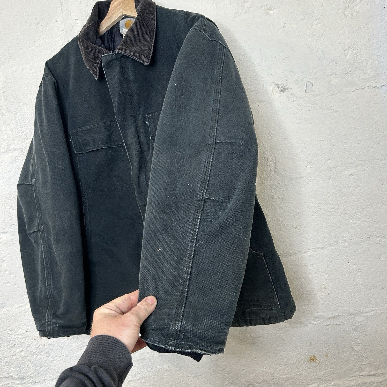 Vintage Carhartt Quilted Artic Jacket “Black” C03 BLK Men’s 42/Large Worn