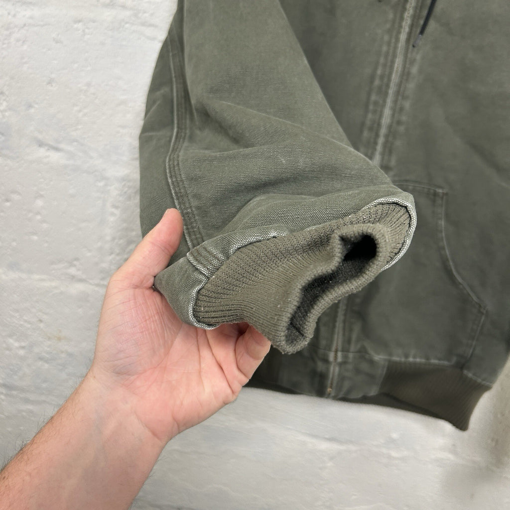Vintage Carhartt Quilted Active Jacket “Army Green” J130 ARG Men’s Medium