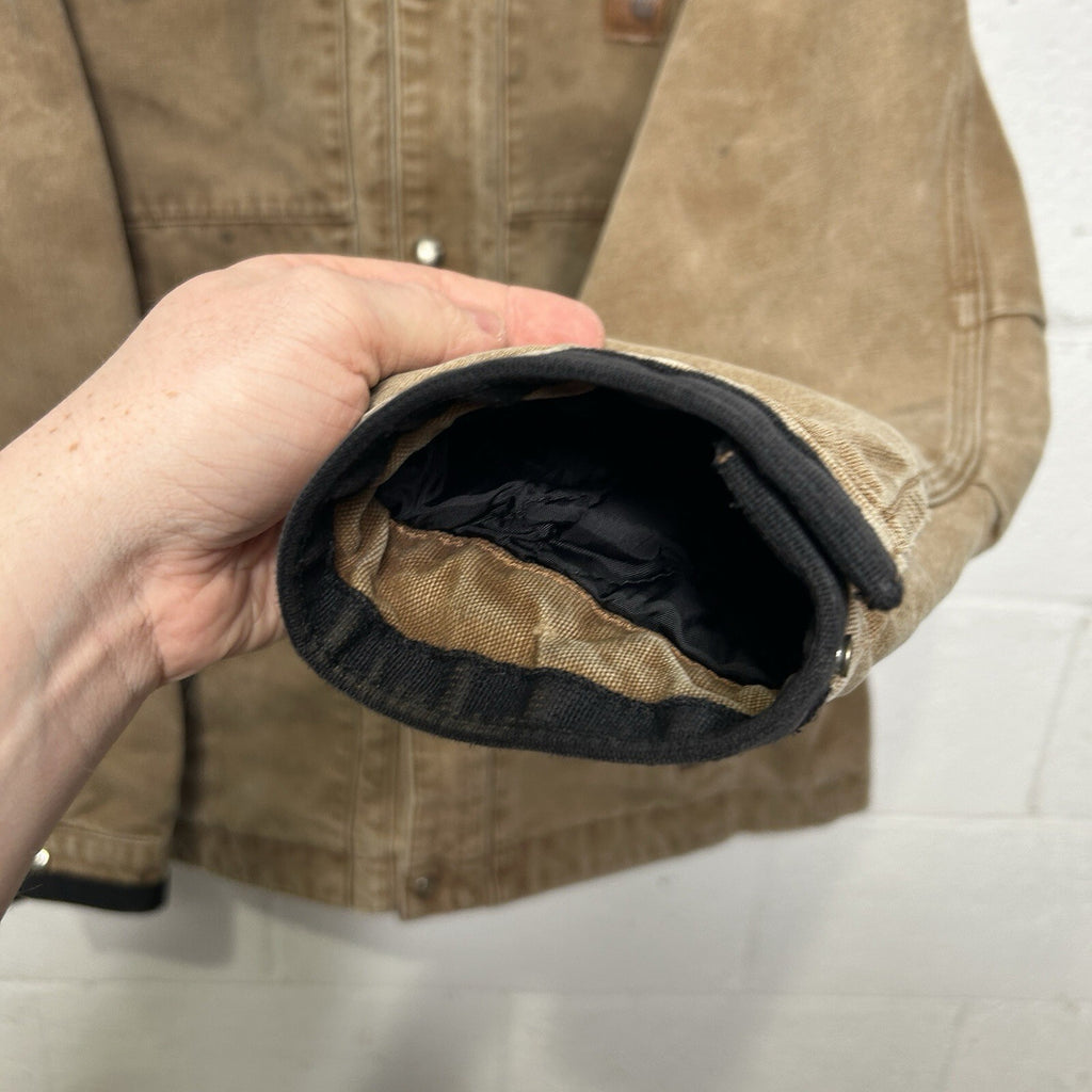 Y2K Carhartt Sandstone Multi-Pocket Jacket “Brown” J285 BRN Men’s Large