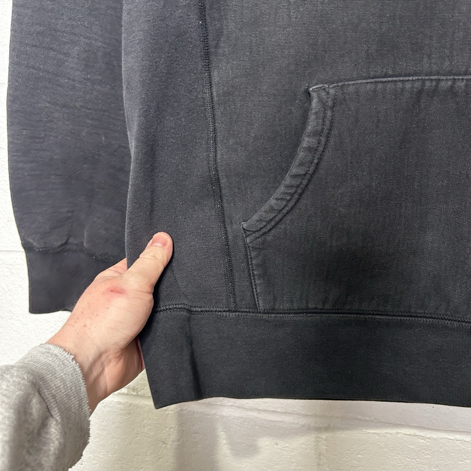 Supreme Tonal Logo Hooded Sweatshirt Hoodie “Black” Men’s Medium Worn