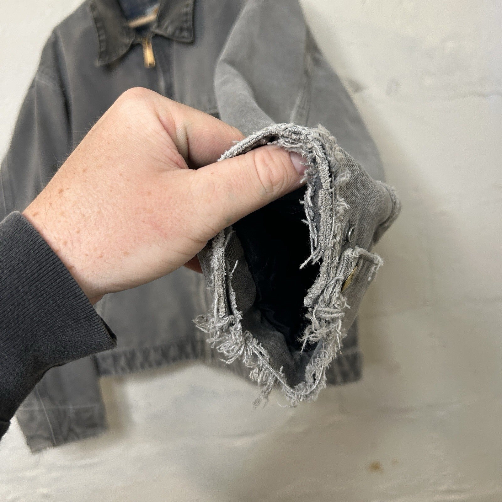 Vintage Blanket-Lined Carhartt Detroit Jacket “Metal” J97 MTL Men’s X-Large
