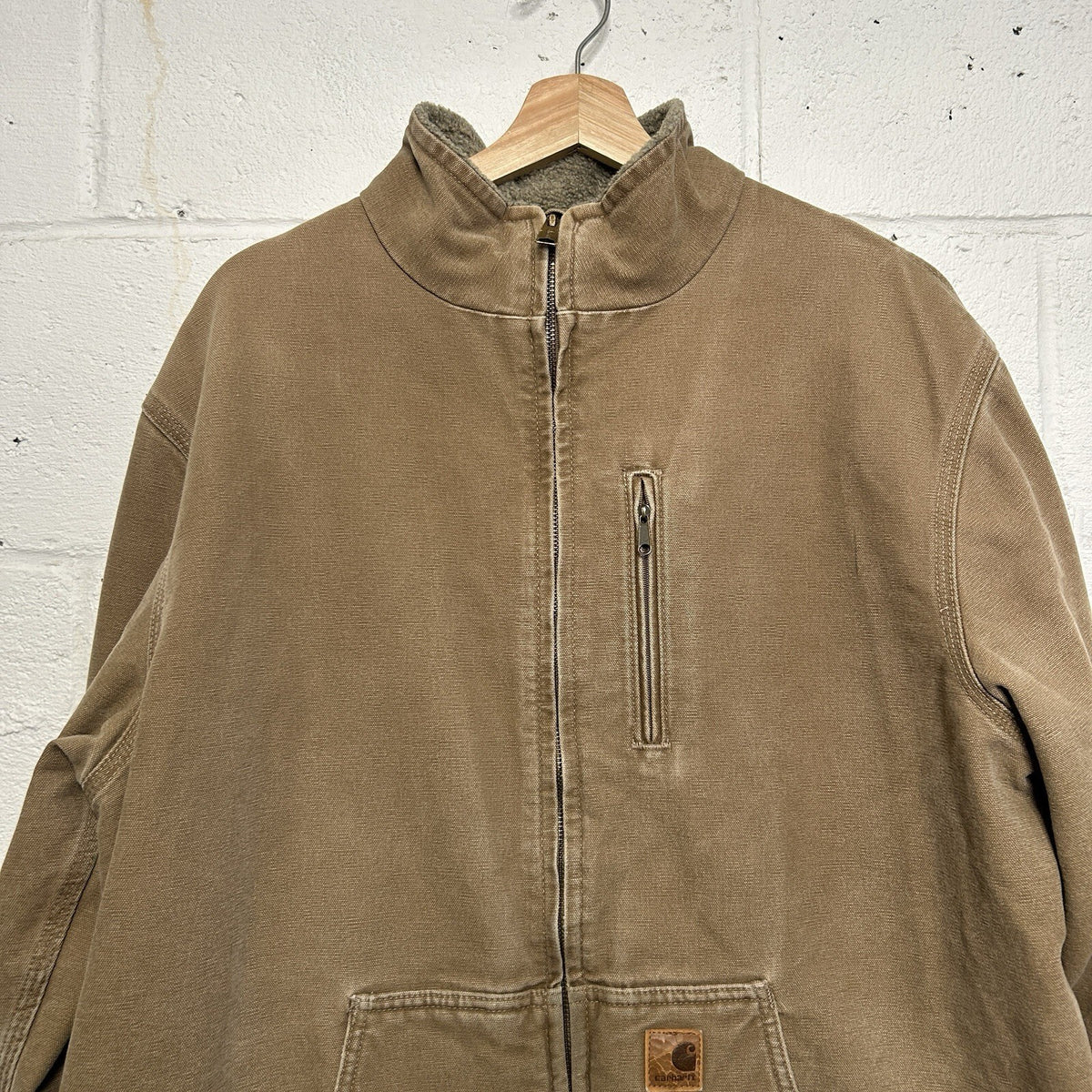 Vintage Carhartt Sandstone Sherpa-Lined Muskegon “Frontier Brown” 100112-903