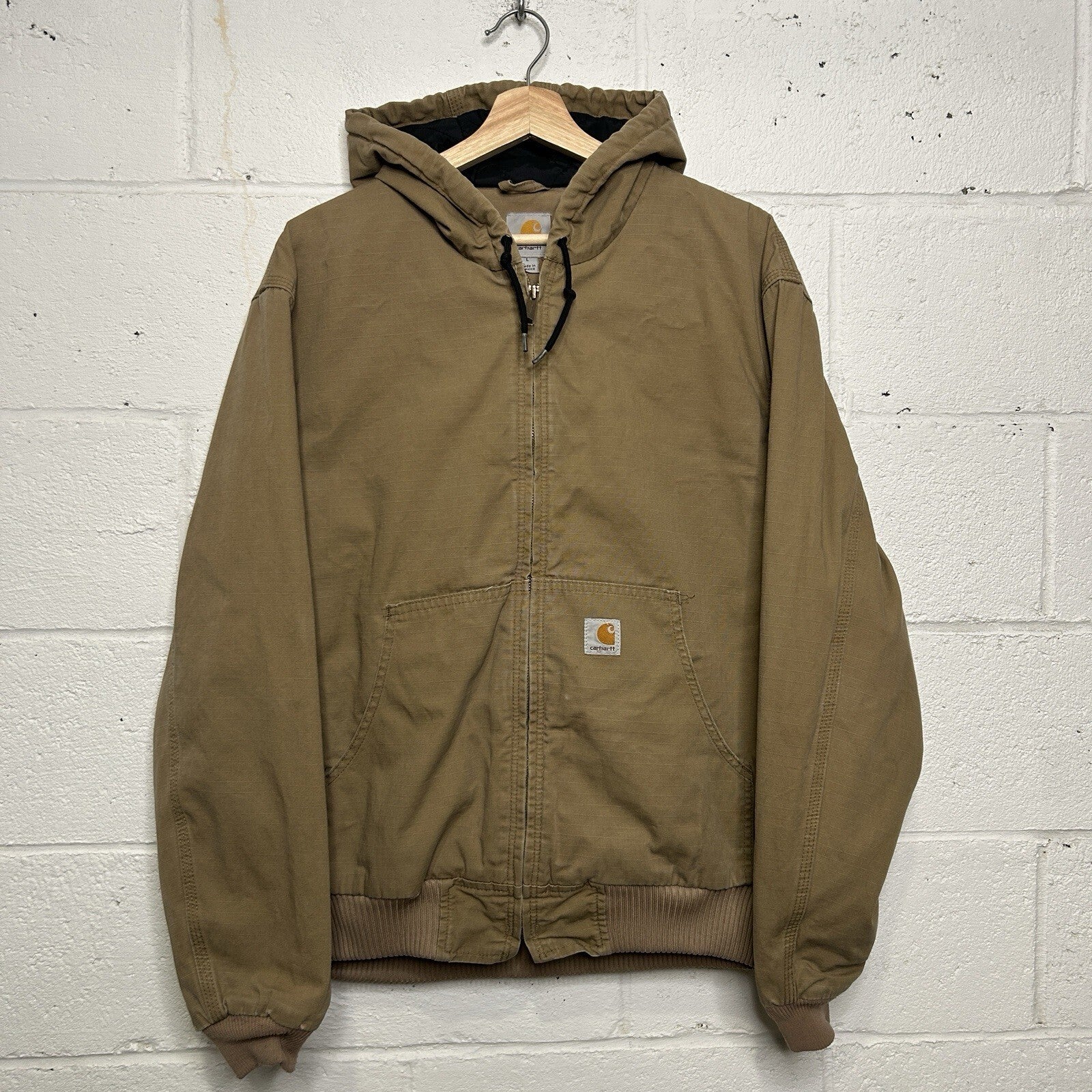 Vintage Carhartt Quilted Ripstop Active Jacket “Dark Khaki” 100108 253 Men’s L