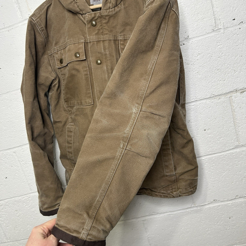 Carhartt Sherpa-Lined Bartlett Hooded Jacket “Frontier Brown” 102285-903 Men’s S