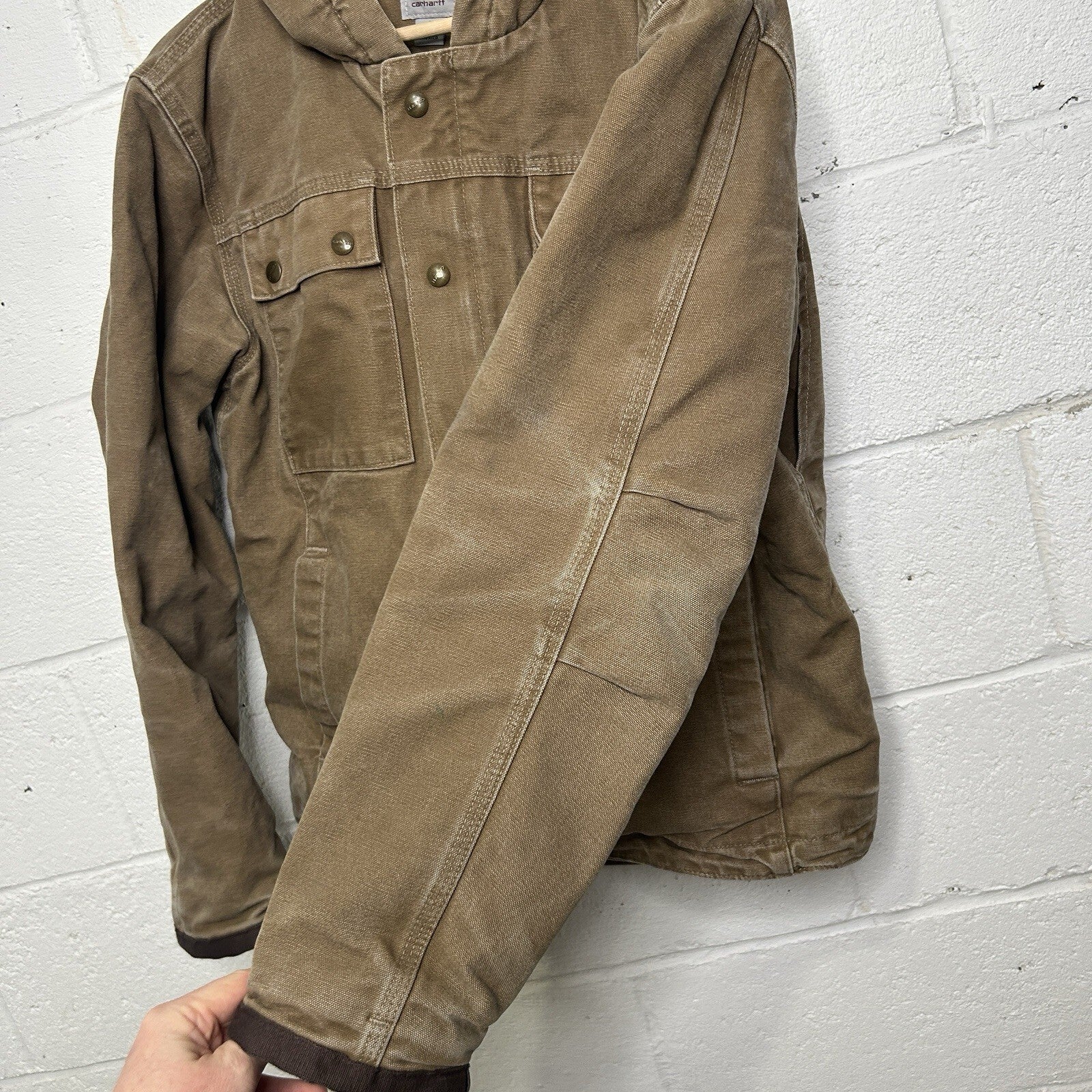 Carhartt Sherpa-Lined Bartlett Hooded Jacket “Frontier Brown” 102285-903 Men’s S