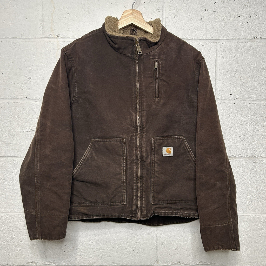 Vintage Carhartt Sherpa-Lined Canyon Jacket “Dark Brown” WJ022 DKB Women’s Large