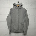 Supreme Fleece Pullover Blank Hoodie “Heather Grey” Men’s Medium