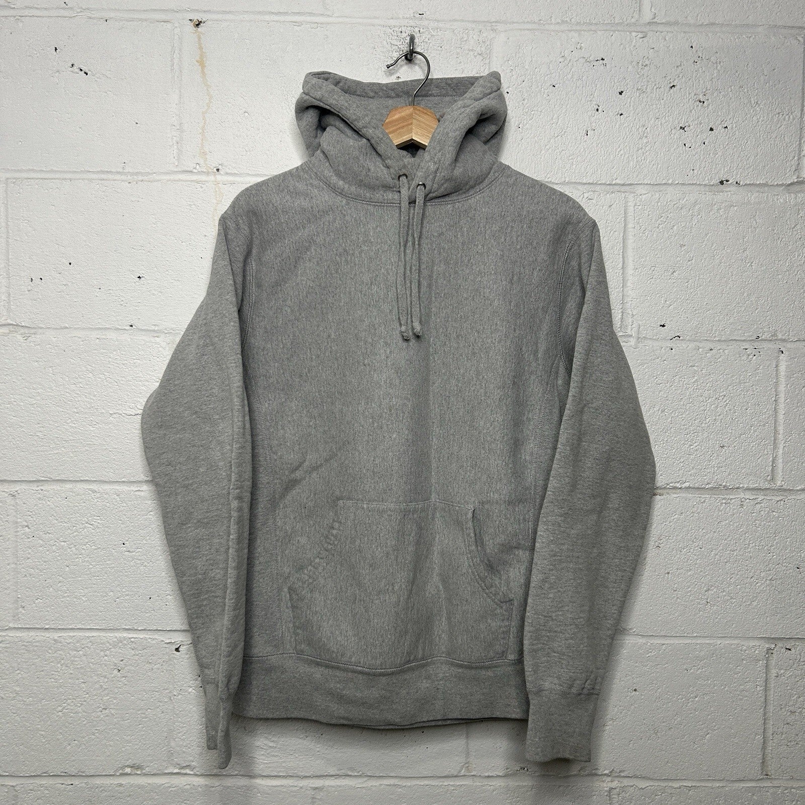 Supreme Fleece Pullover Blank Hoodie “Heather Grey” Men’s Medium