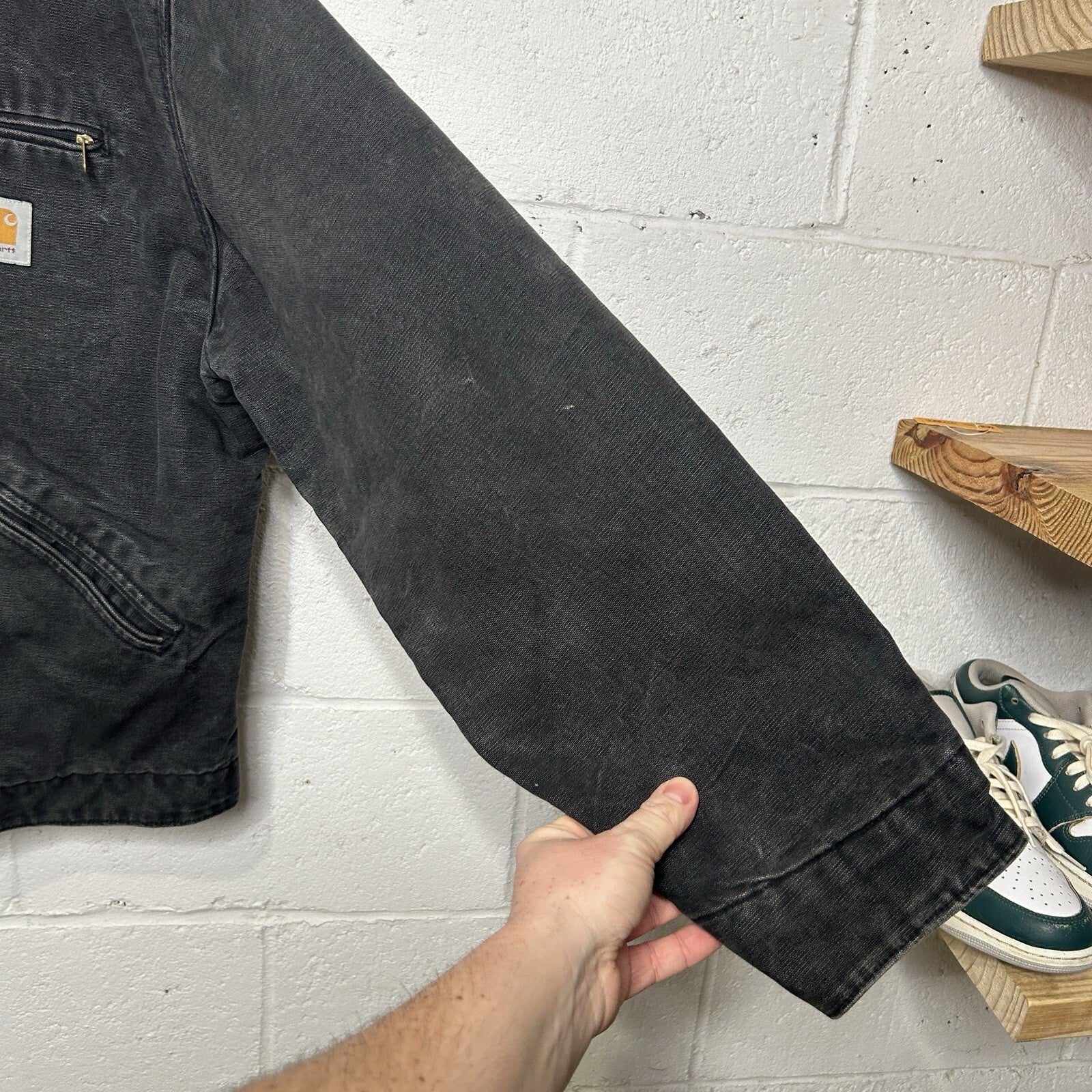 VTG Carhartt Blanket-Lined Detroit Jacket “Black” J01 BLK West Coast Choppers