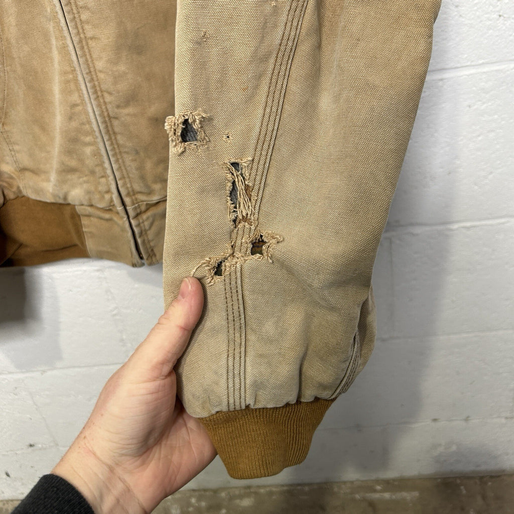 Vintage Carhartt Flannel-Lined Hooded Active Jacket “Brown” J05 BRN Men’s XL