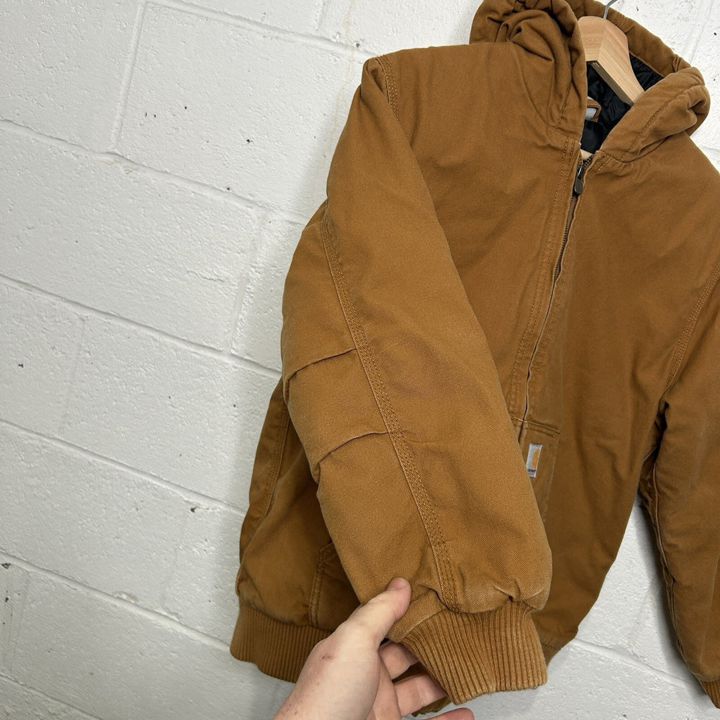 Y2K Carhartt Quilt-Lined Active Jacket “Light Brown” Youth Large/Women’s Small