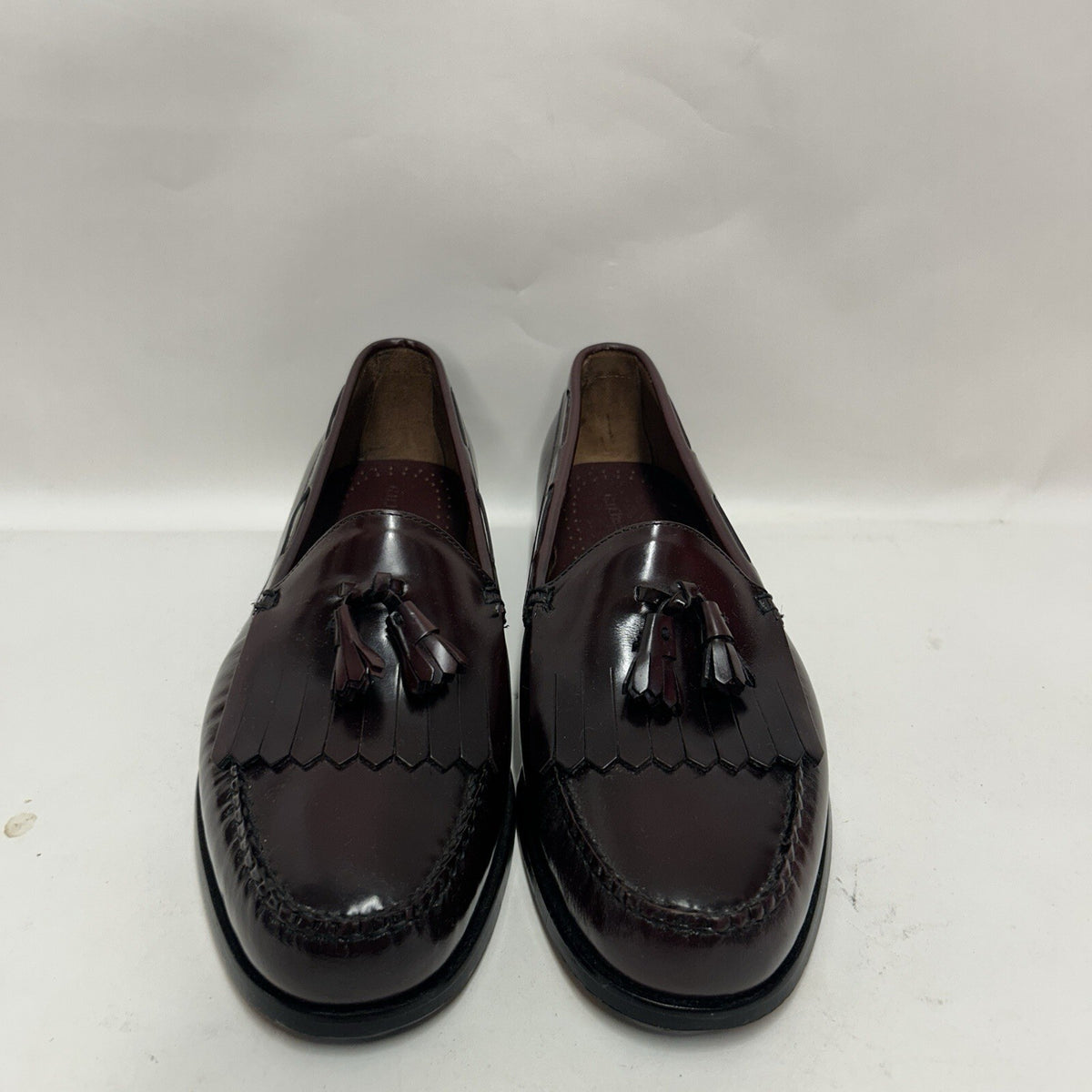 GH Bass & Co Weejuns Layton Kittie Moc II Leather Tasseled Loafers Men’s 13EEE