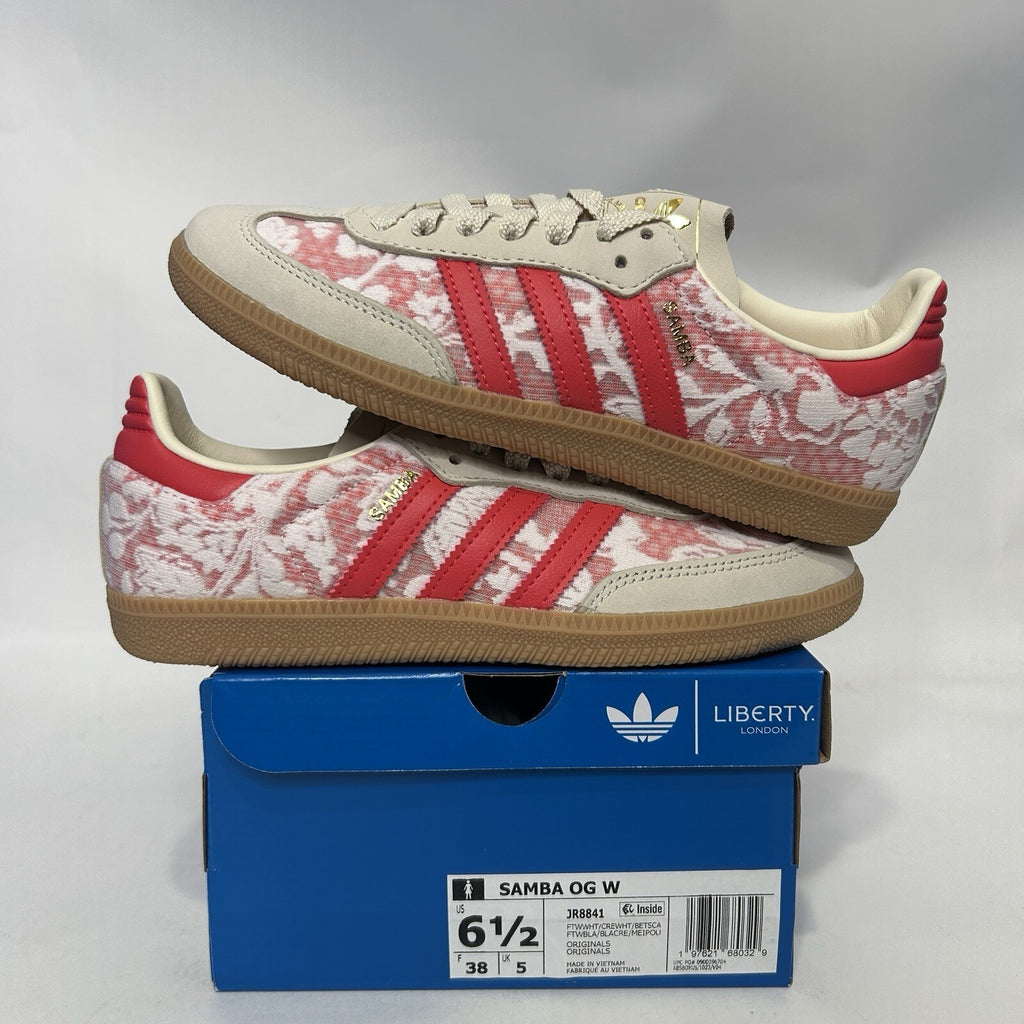 Adidas Samba OG X Liberty London - “Better Scarlet” JR8841 Women’s 6.5 New