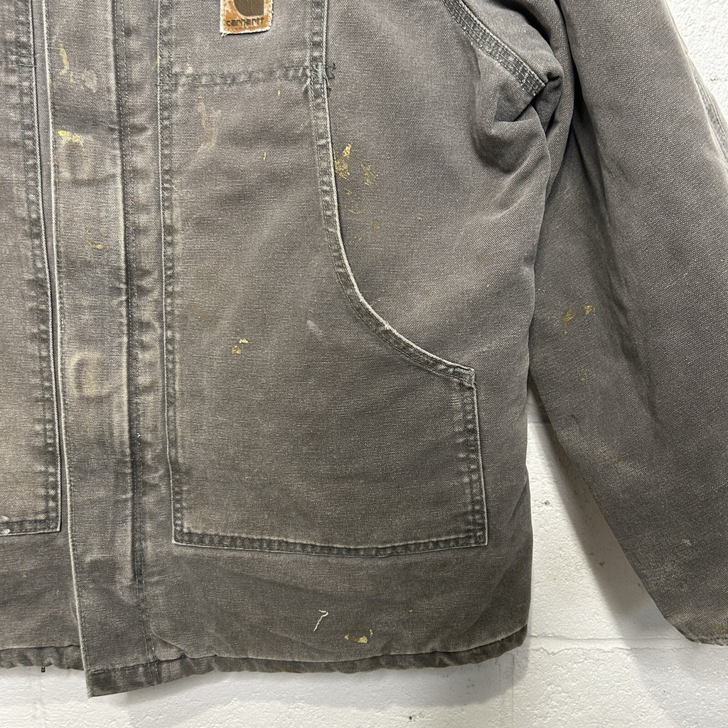 Vintage Carhartt Quilted Arctic Chore Jacket “Cement Grey” C26 CMT Men’s X-Large
