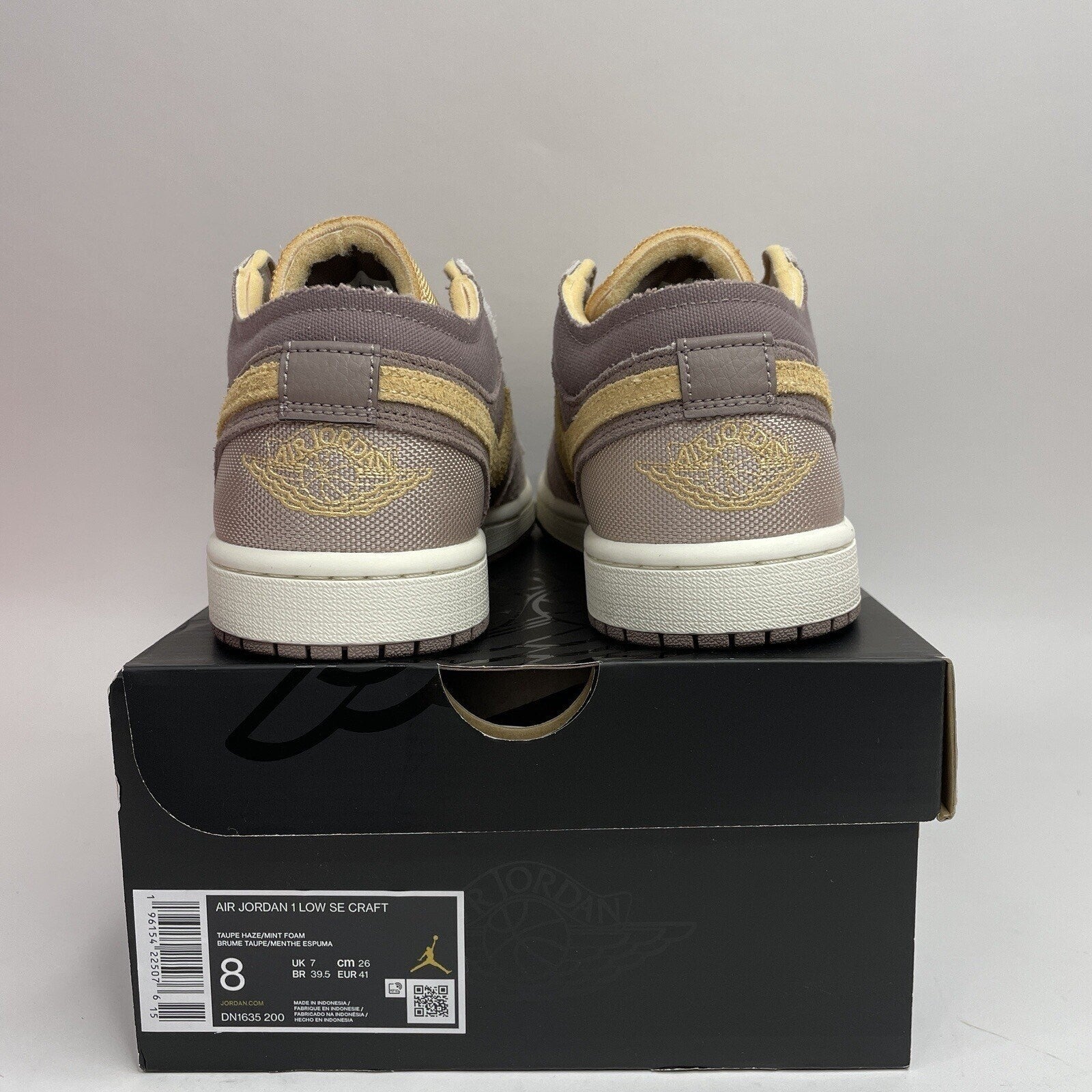 Nike Air Jordan 1 Low SE Craft “Taupe Haze” DN1635-200 Men’s 8/9.5W- Brand New
