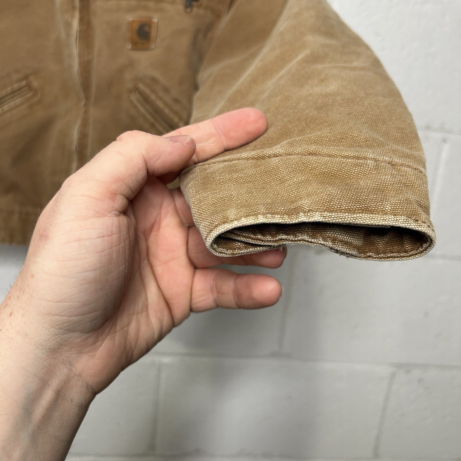 Y2K Carhartt Sherpa-Lined Detroit Jacket “Brown” YYJ97 BRN Youth Medium