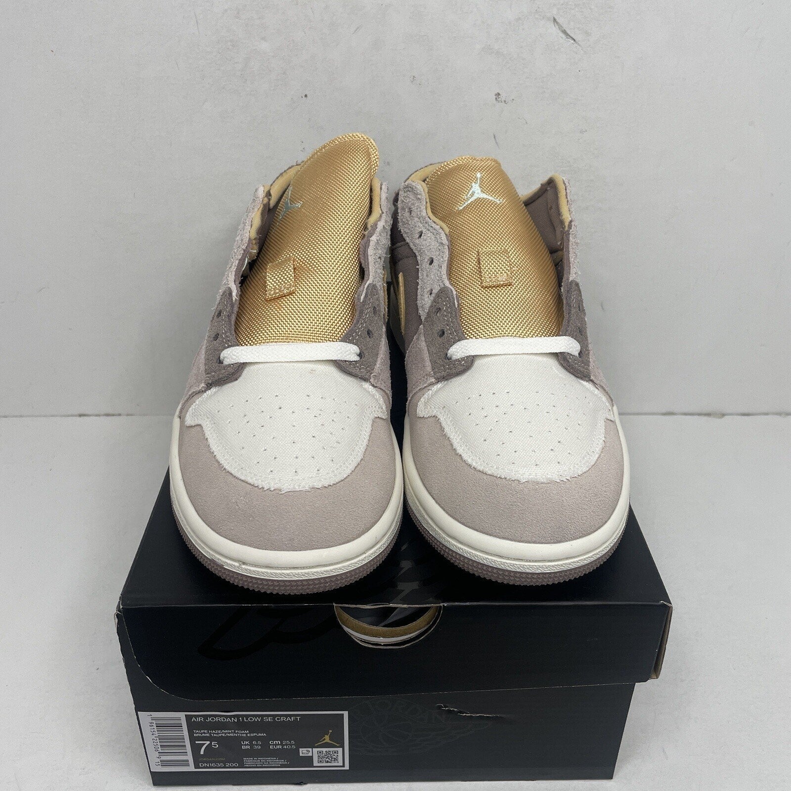 Nike Air Jordan 1 Low SE Craft “Taupe Haze” DN1635-200 Men’s 7.5/9W - Brand New