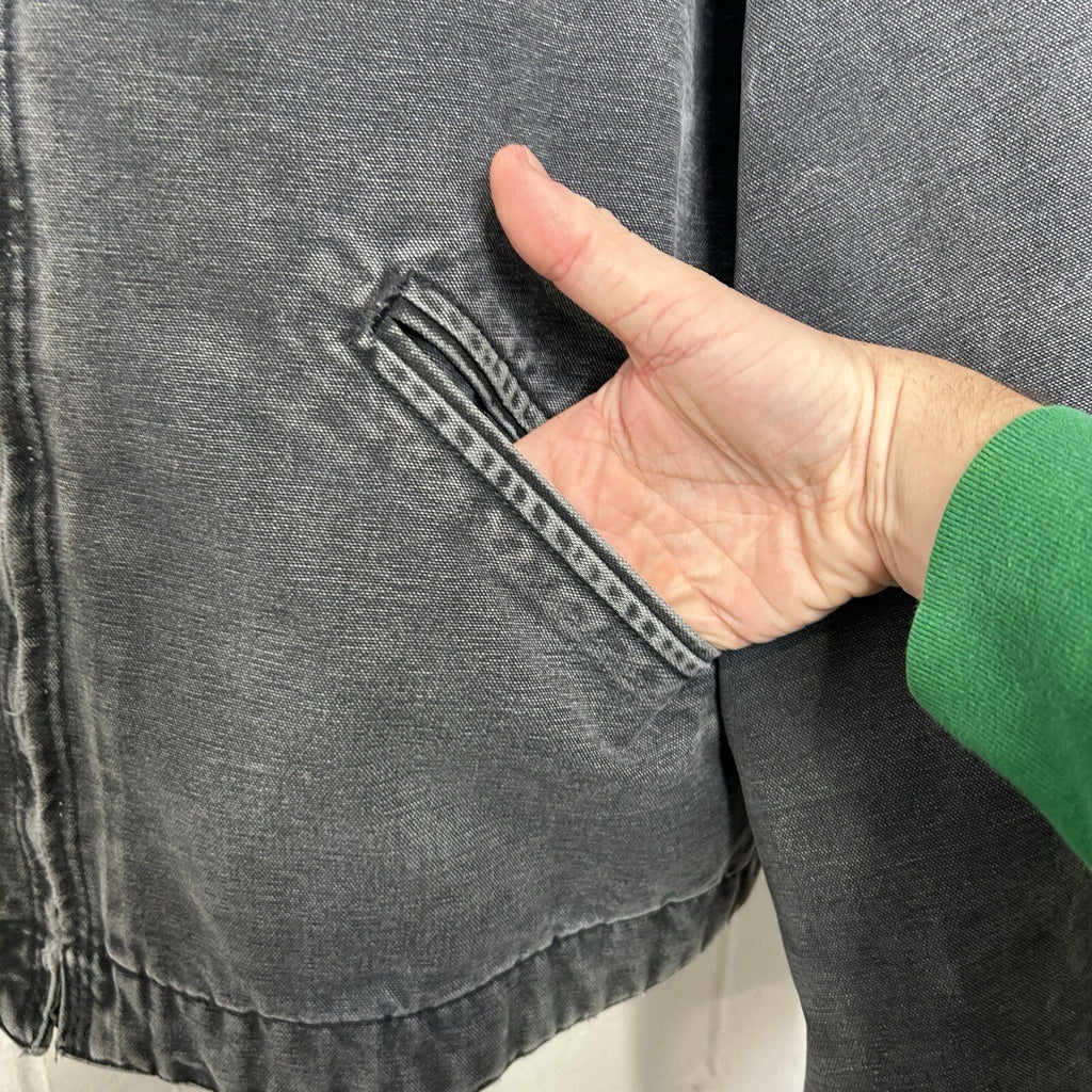 Vintage Carhartt Blanket-Lined Detroit Jacket “Petrol Grey” J97 PTL Men’s 2XL