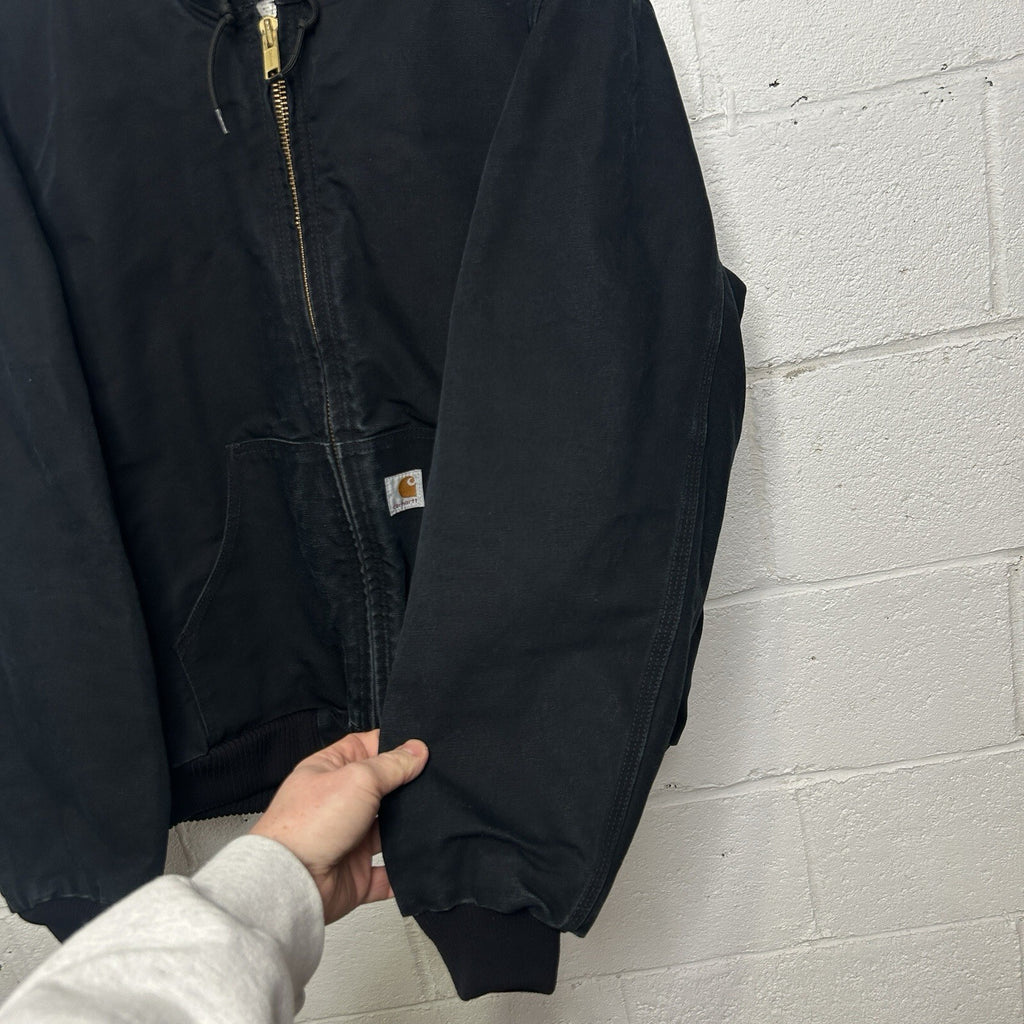 Vintage Carhartt Quilted Hooded Active Jacket “Black” J140 BLK Men’s Medium