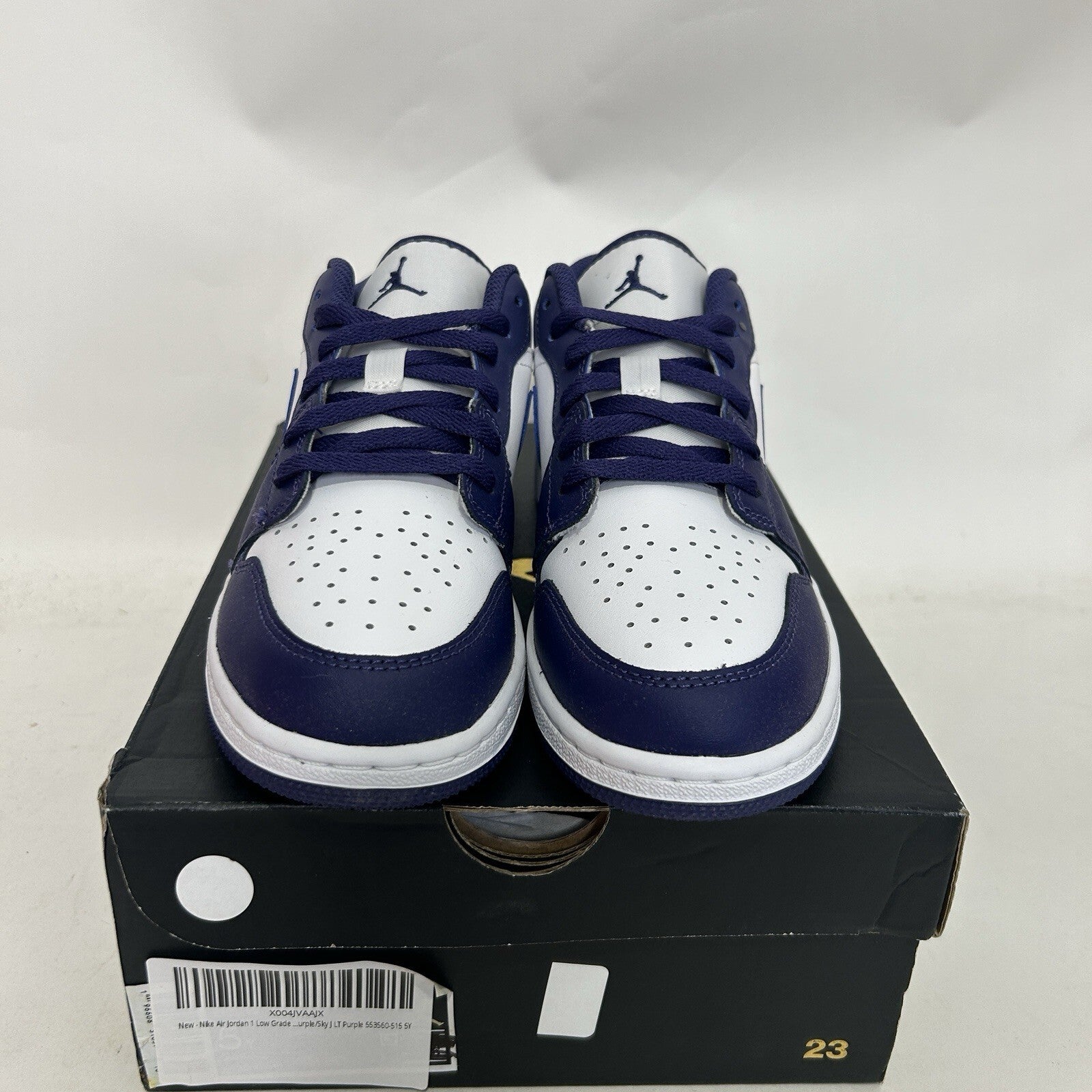 Nike Air Jordan 1 Low Retro GS “Blueberry/Sky Purple” 553560-515 5Y/Women’s 6.5