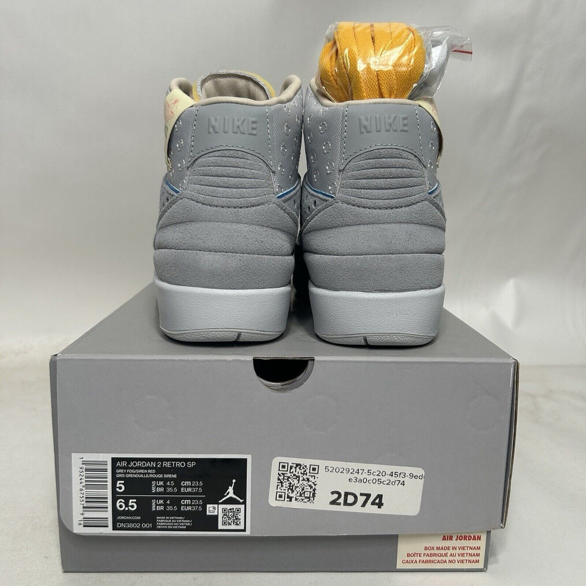 Nike Air Jordan 2 SP x Union “Grey Fog” 2024