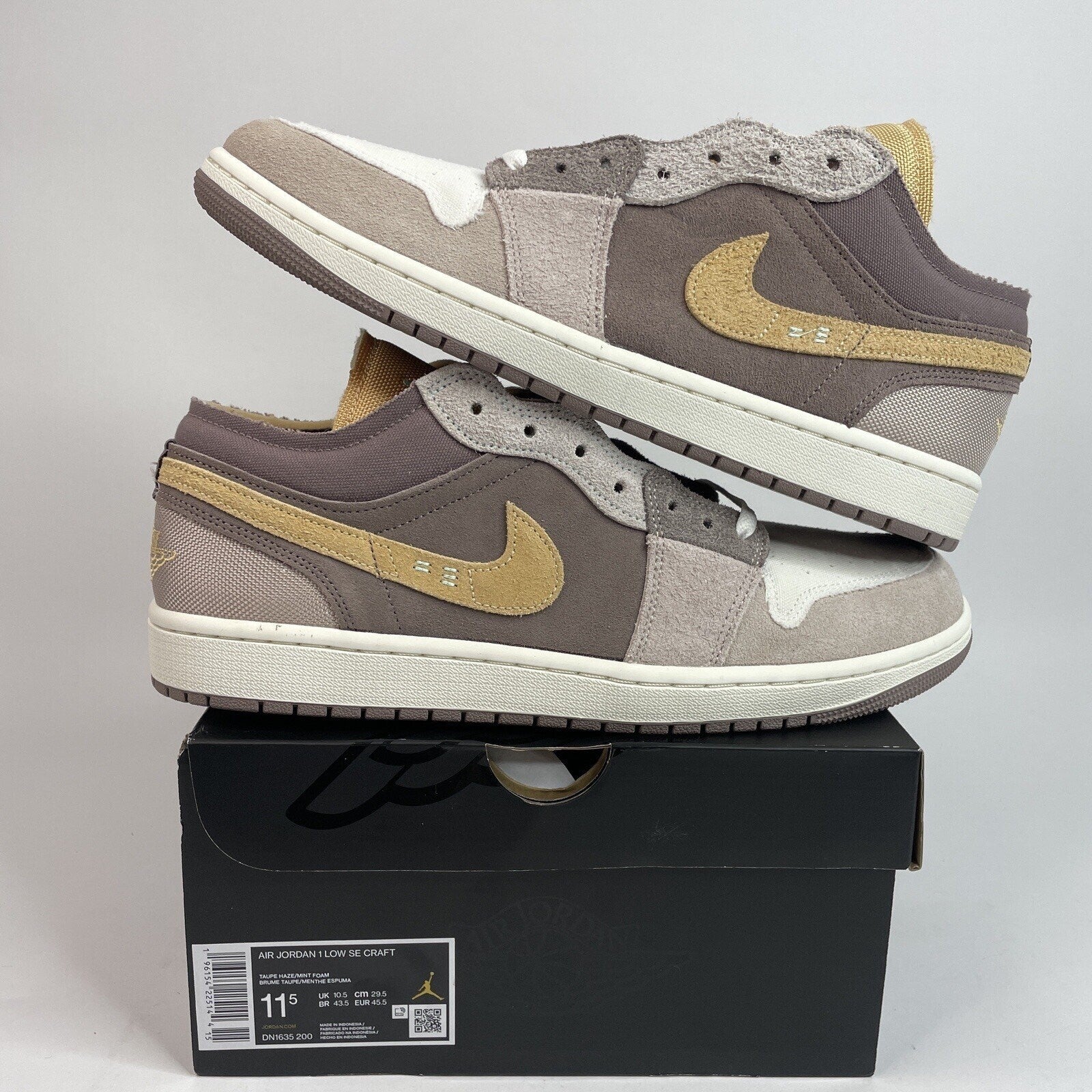 Nike Air Jordan 1 Low SE Craft “Taupe Haze” DN1635-200 Men’s 11.5 Brand New