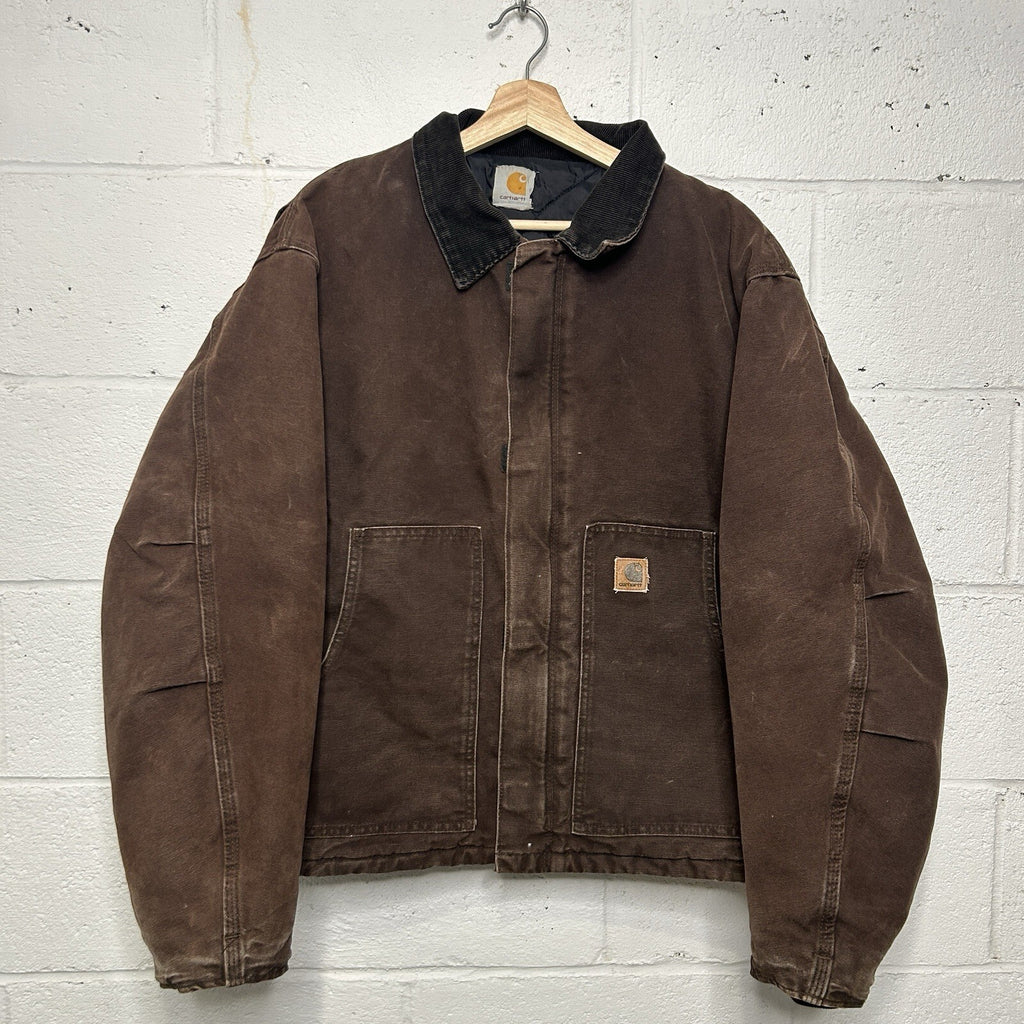 Vintage Carhartt Quilted Traditional Jacket “Dark Brown” J22 DKB Men’s X-Large