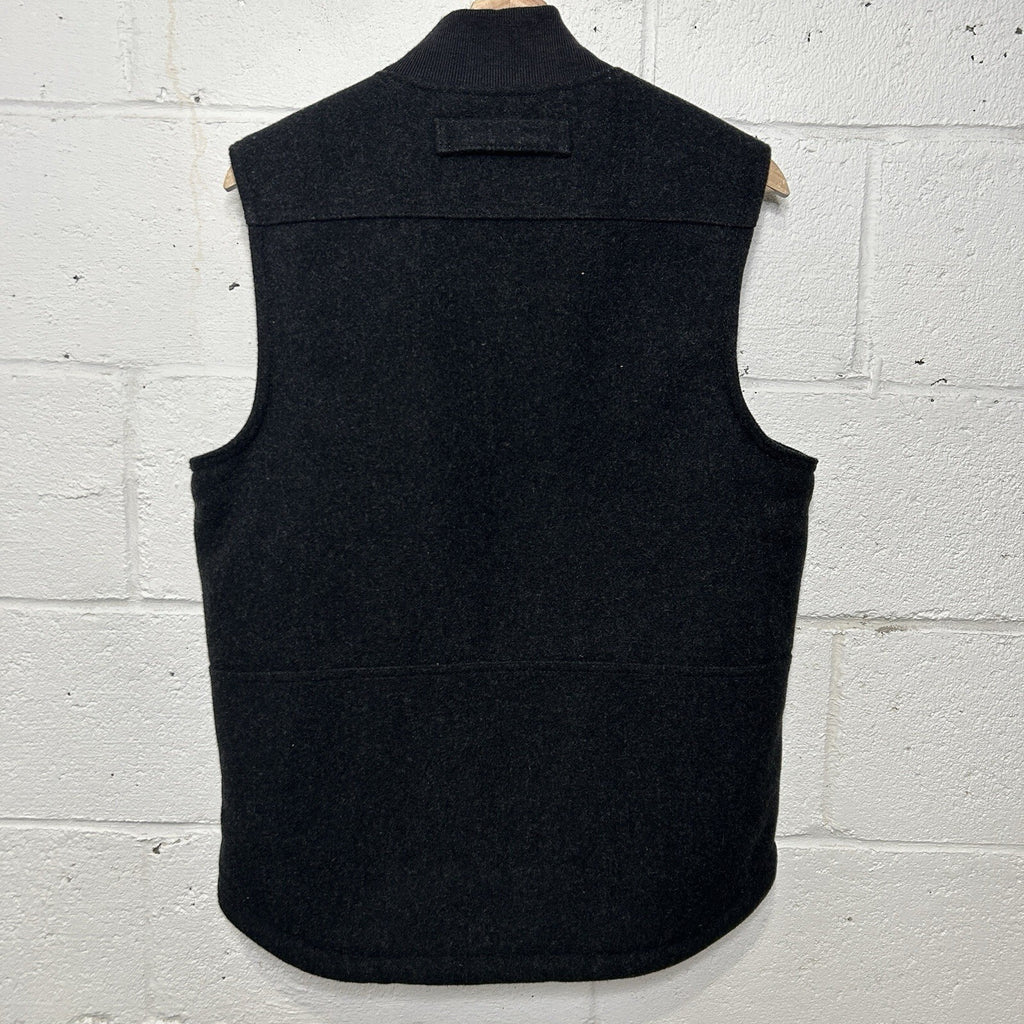 Filson Mackinaw Wool Sherpa-Lined Work Vest “Charcoal”