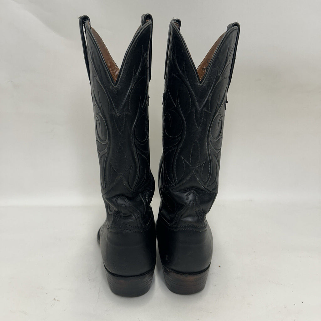Lucchese Handmade Classics Goatskin Vines Cowboy Boots “Black” L1309 Men’s 8.5D