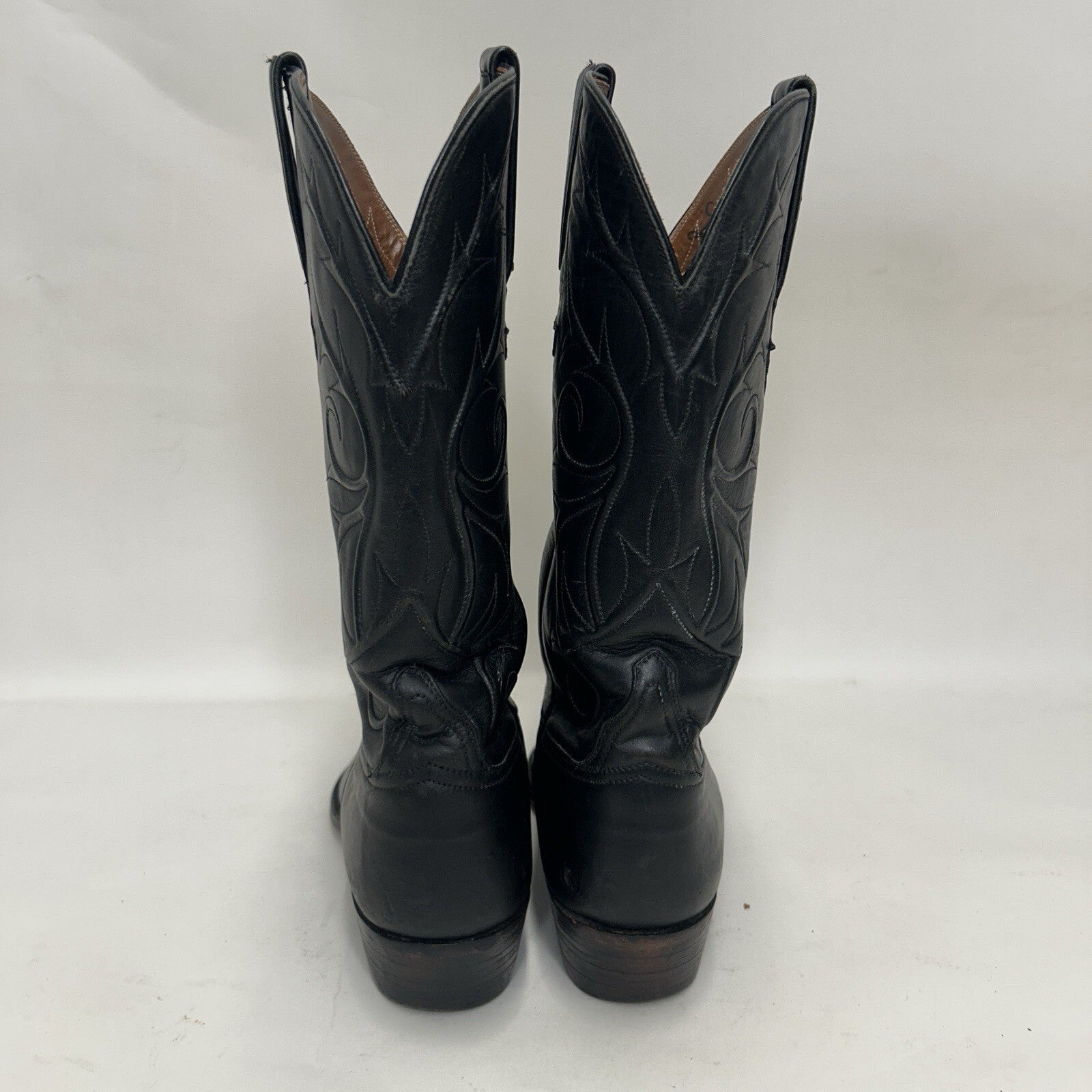 Lucchese Handmade Classics Goatskin Vines Cowboy Boots “Black” L1309 Men’s 8.5D