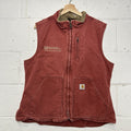 Vintage Y2K Carhartt Sherpa-Lined Vest “Rose Pink” WV001 VRS