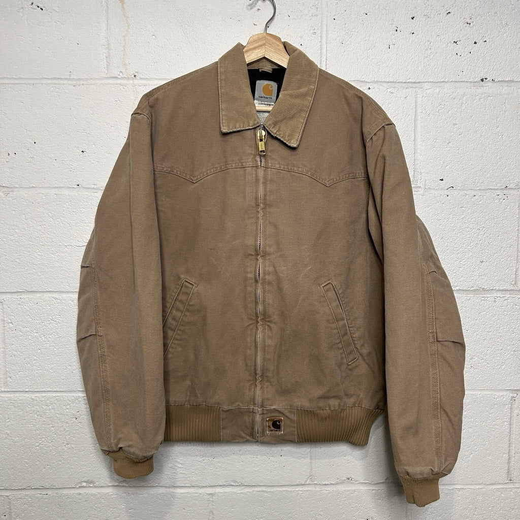 Vintage Carhartt Quilted Santa Fe Jacket “Saddle” J14 SDL Men’s Medium