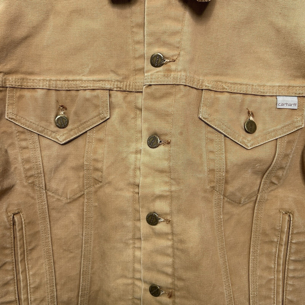 Vintage 100 Year Carhartt Blanket-Lined Trucker Jacket “Tan"