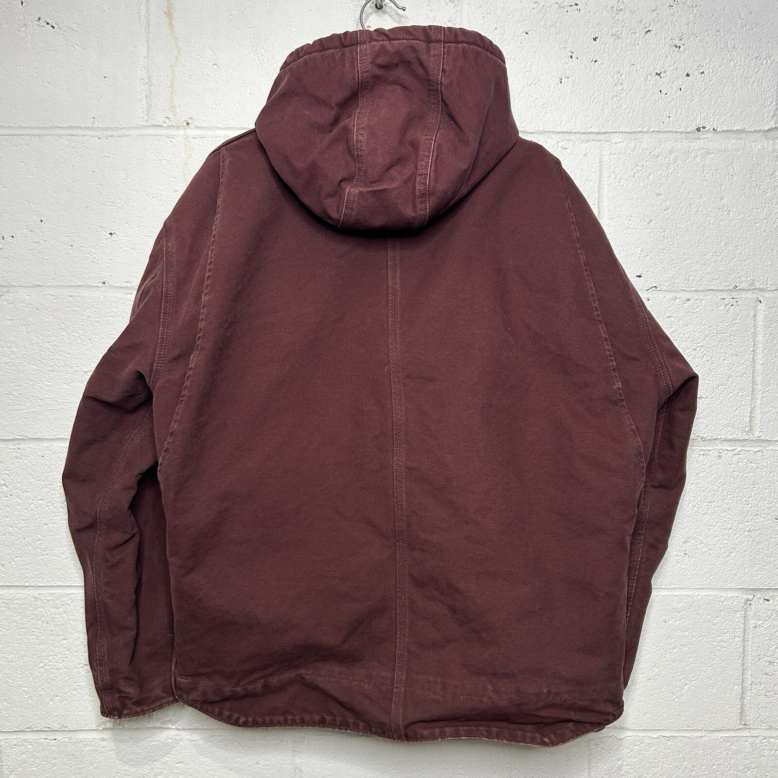 Carhartt Sherpa-Lined Hooded Detroit Jacket “Port Heather” J141 PRT Men’s XL