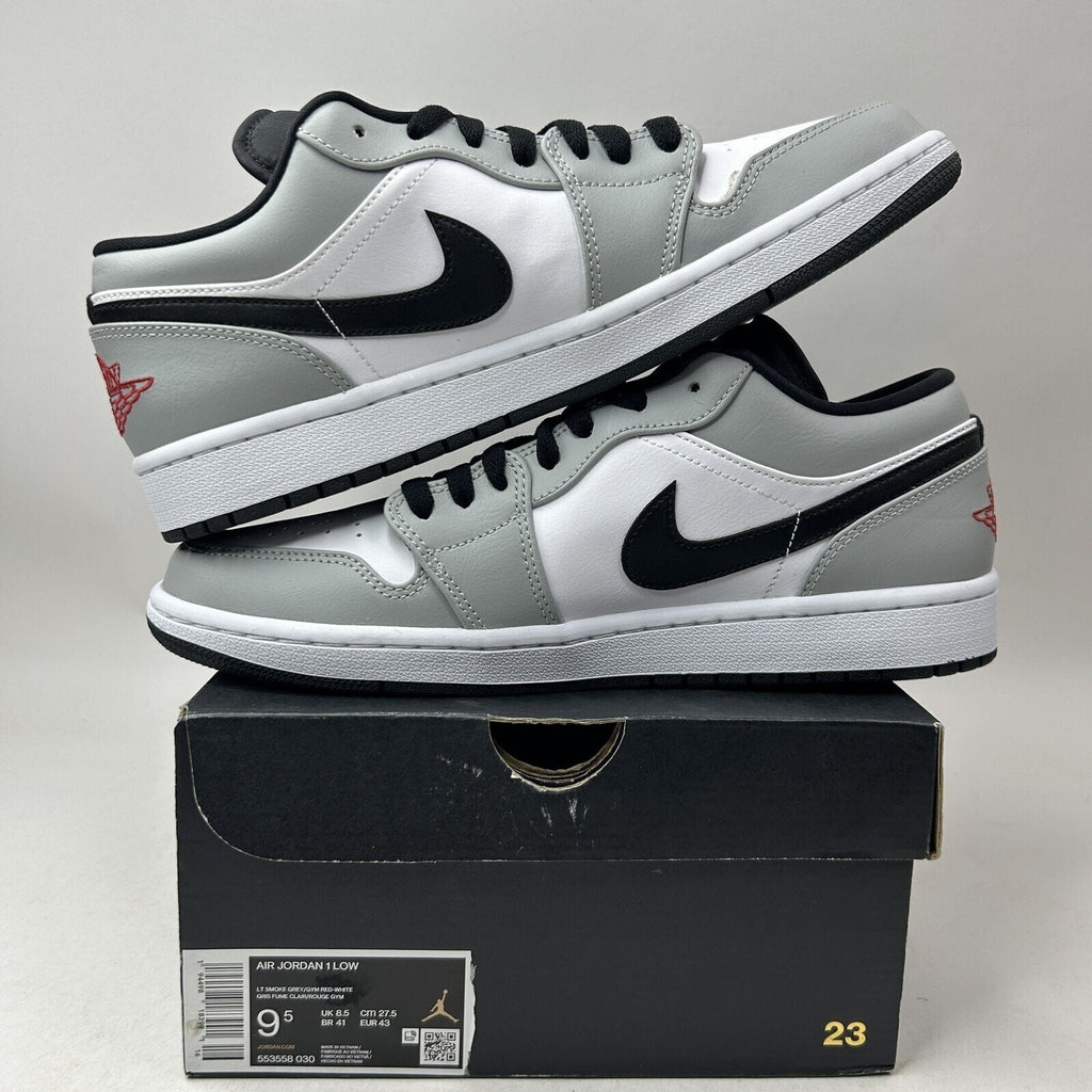Nike Air Jordan 1 Low Retro “Light Smoke Grey” 553558-030 Men’s 9.5 New