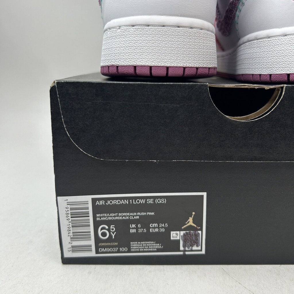 Nike Shoes Air Jordan 1 Retro Low GS SE “Knit/Light Bordeaux” 2024