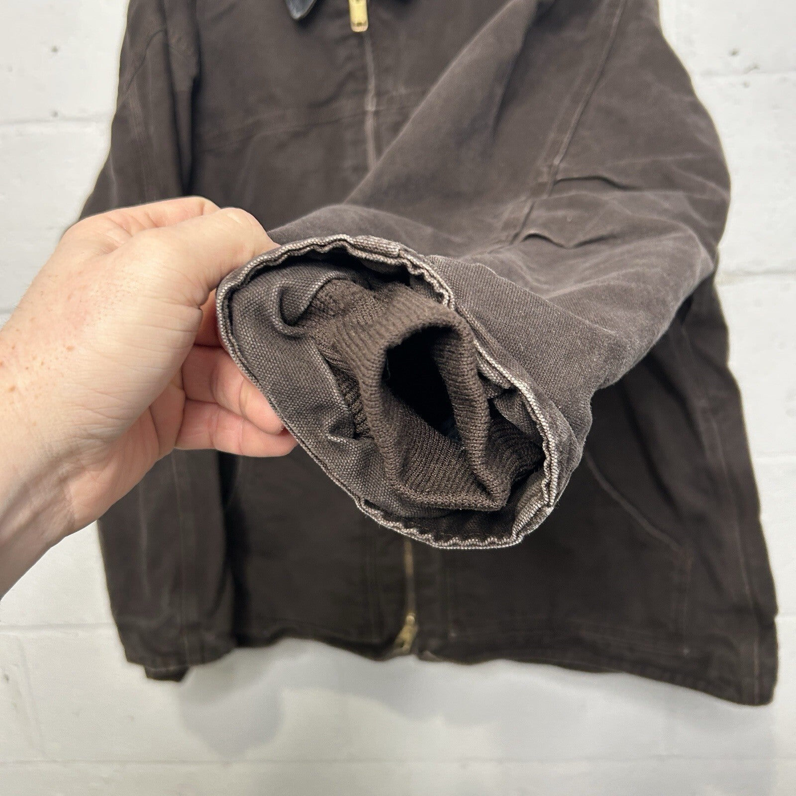 Vintage Carhartt Sherpa-Lined Ridge Jacket “Dark Brown” C61 DKB Men’s X-Large