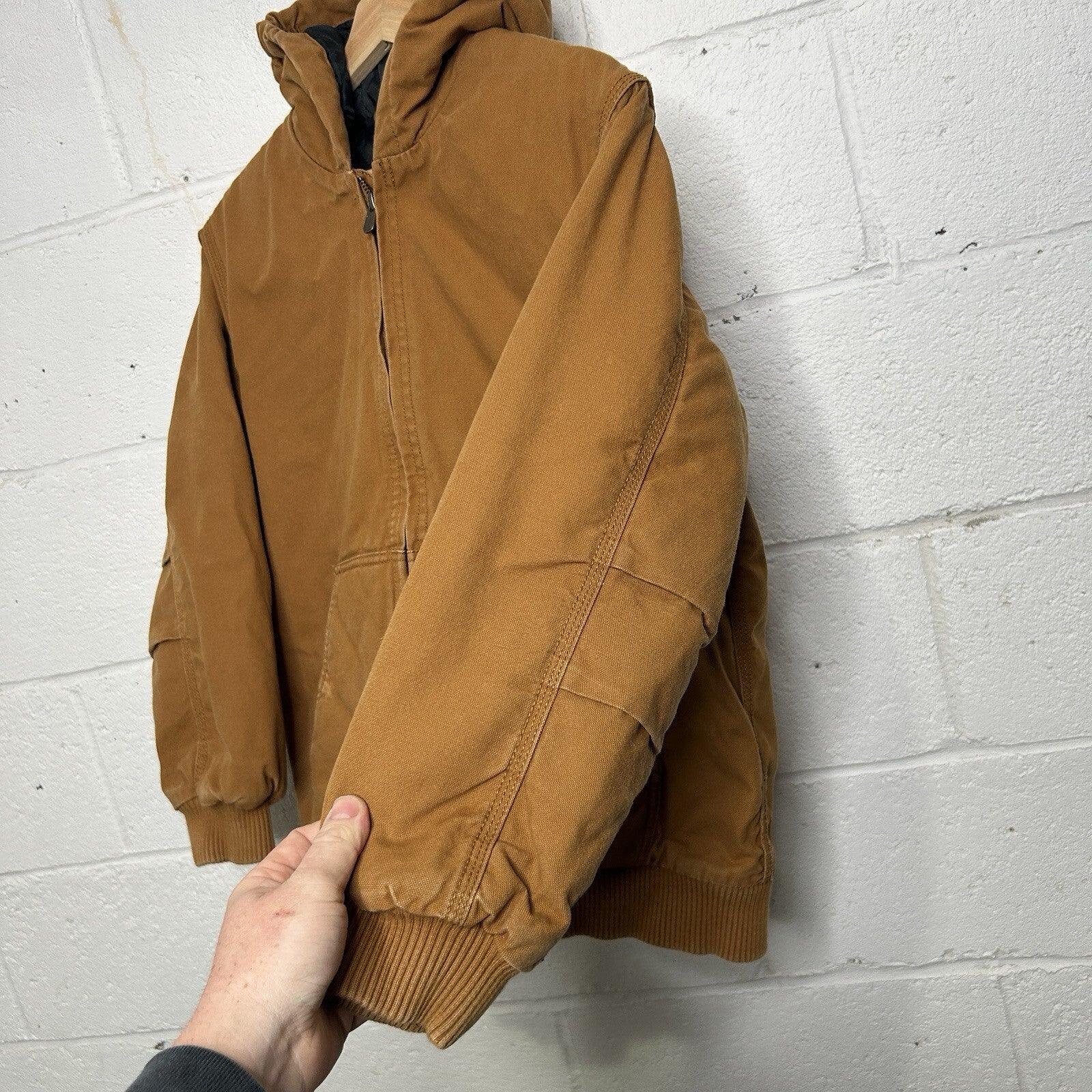 Y2K Carhartt Quilt-Lined Active Jacket “Light Brown” Youth Large/Women’s Small