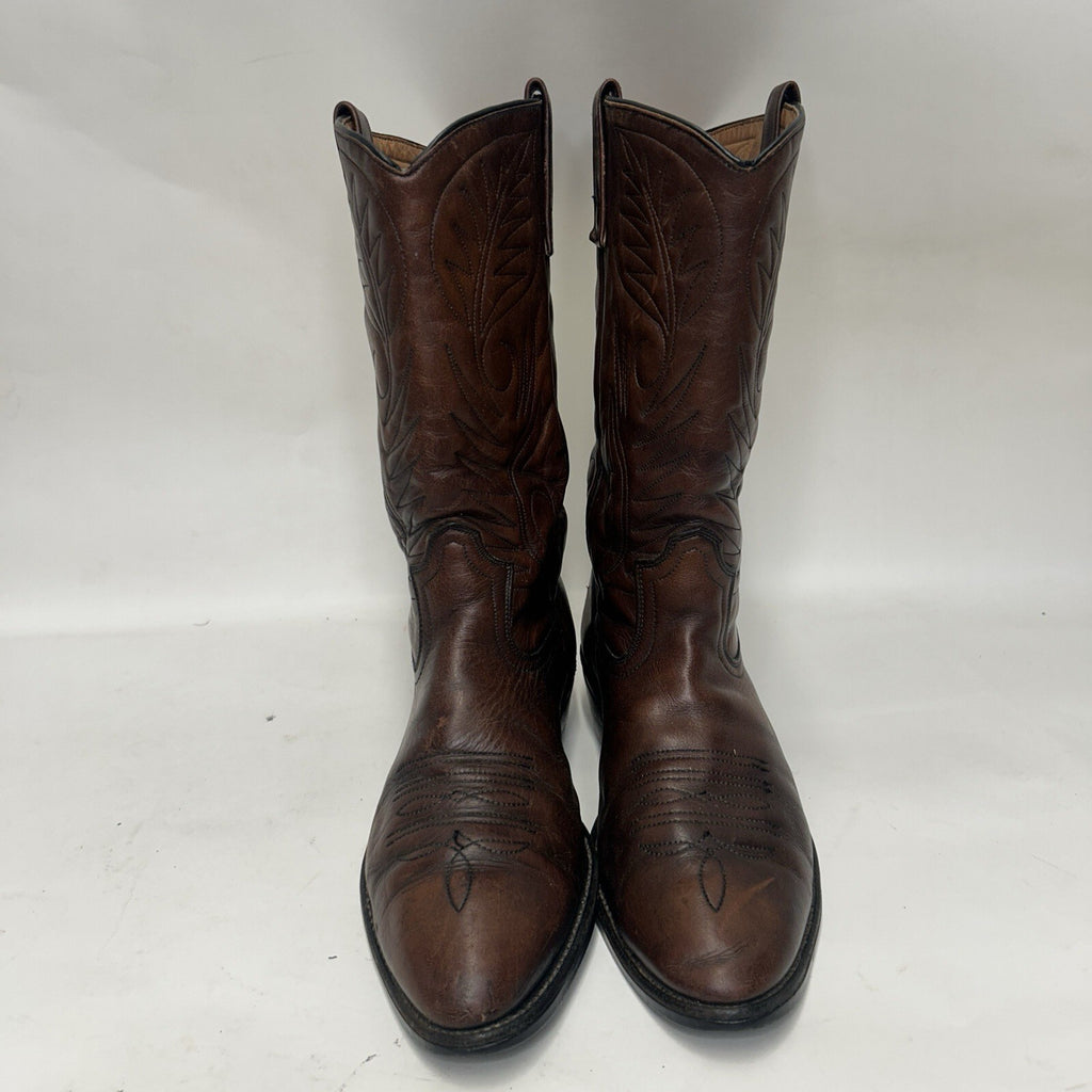 Vintage Red Wing 9801 Pecos Roper Pull-On Cowboy Boots “Mostique Brown” 11D