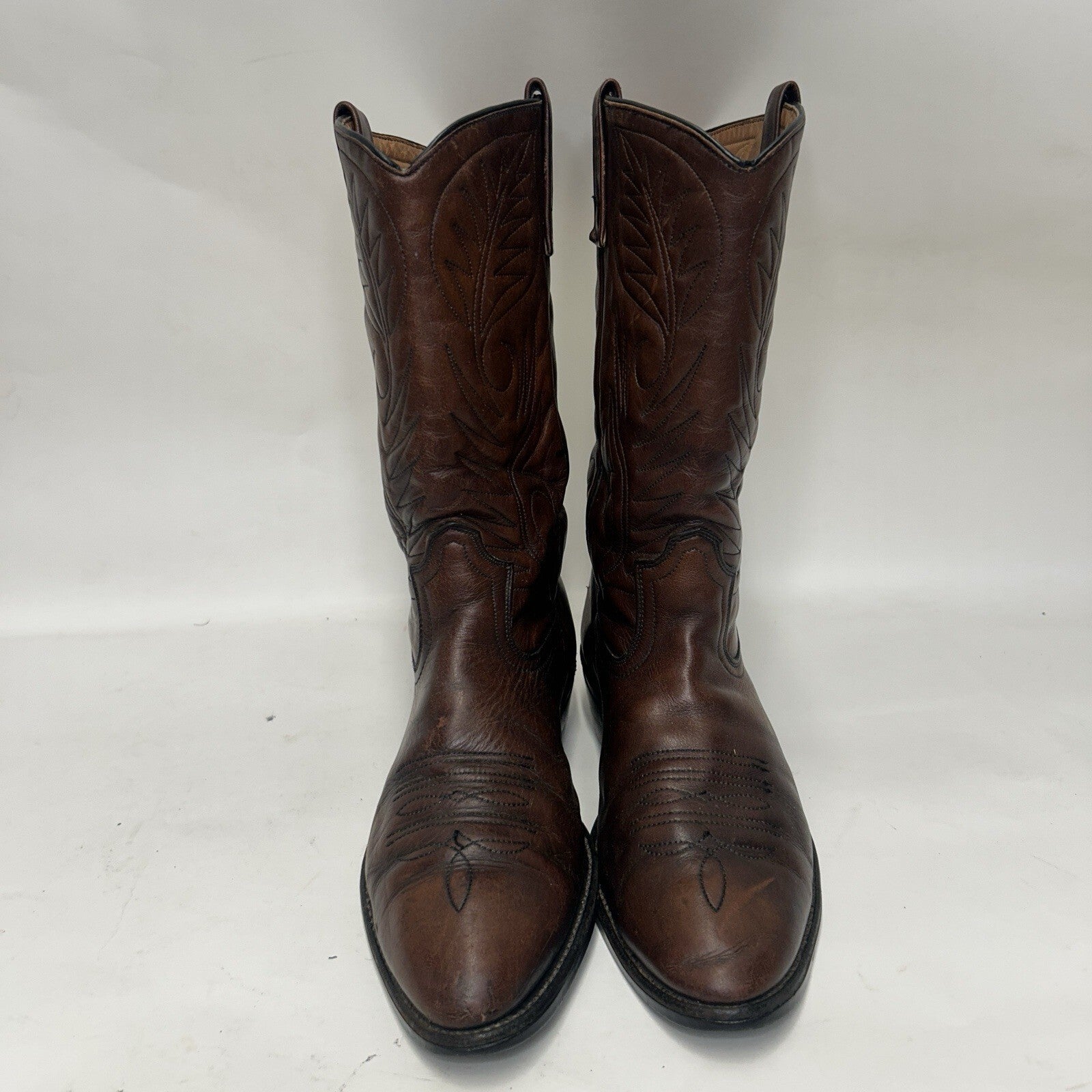 Vintage Red Wing 9801 Pecos Roper Pull-On Cowboy Boots “Mostique Brown” 11D