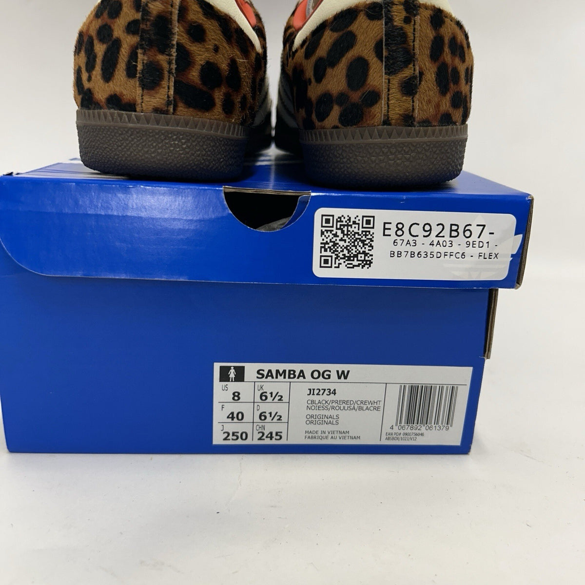 adidas Samba OG WMNS Leopard - “Preloved Red” JI2734 Women's 8 New